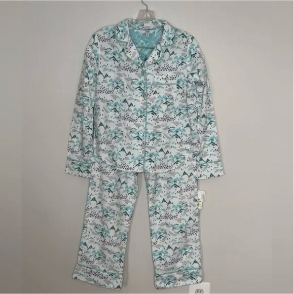Van Winkle & Co Portuguese Flannel 2-Piece Apline Scenery Pajama Set Size XS - Picture 13 of 13